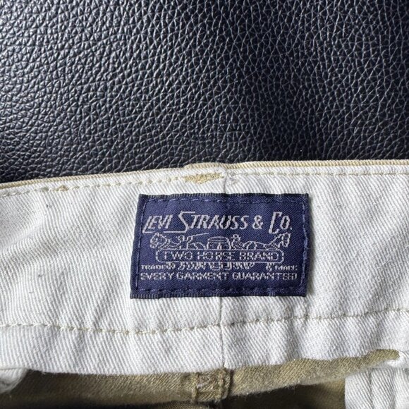 Levi’s Men’s Slim Fit Stretch Khaki Pants Tan Jeans W32 L34 - Picture 8 of 13